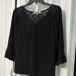 Black Lace Women's Top